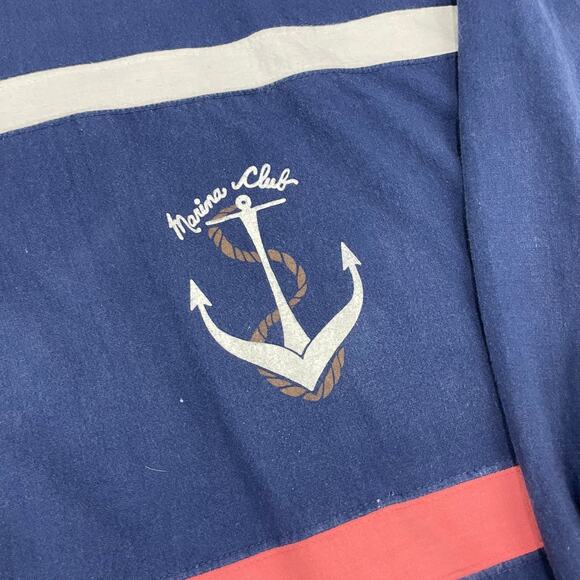 VTG 80s Blue SK Sport Marina Club Anchor Jacket, Size L, Made in USA - Picture 2 of 7